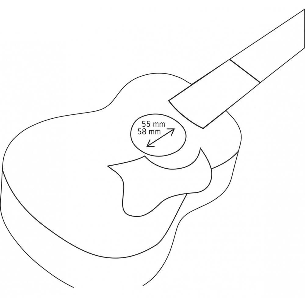 Ortega OWPSC-FMA Soprano/Concert-Ukulele-Pickguard - Flamed Maple