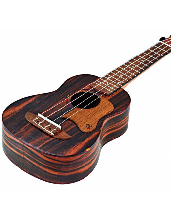 Ortega OWPSC-WN Soprano/Concert-Ukulele-Pickguard - Walnut