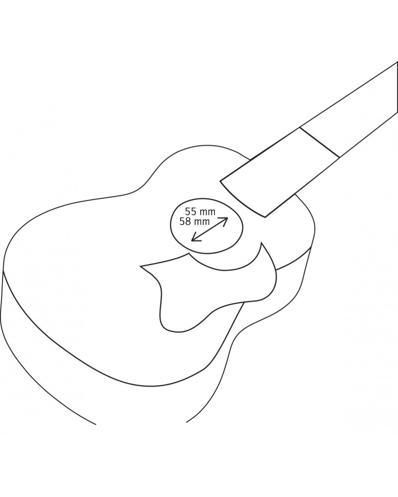 Ortega OWPSC-WN Soprano/Concert-Ukulele-Pickguard - Walnut