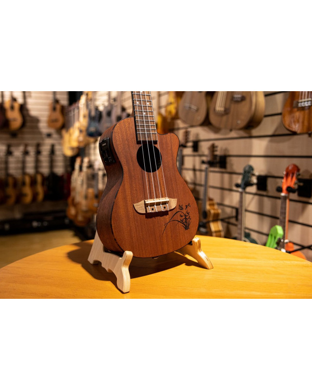Ortega OWUS-2 Wood-Ukulele-Stand - Natural Bright