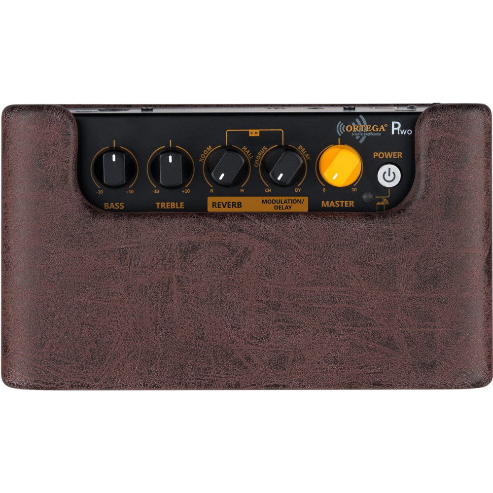 Ortega PTWO Amplification Series Portable Bluetooth Acoustic Amp/Speaker with Effects - 12-Watt