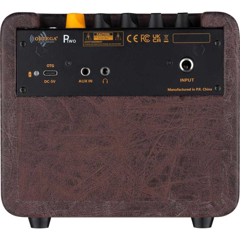 Ortega PTWO Amplification Series Portable Bluetooth Acoustic Amp/Speaker with Effects - 12-Watt