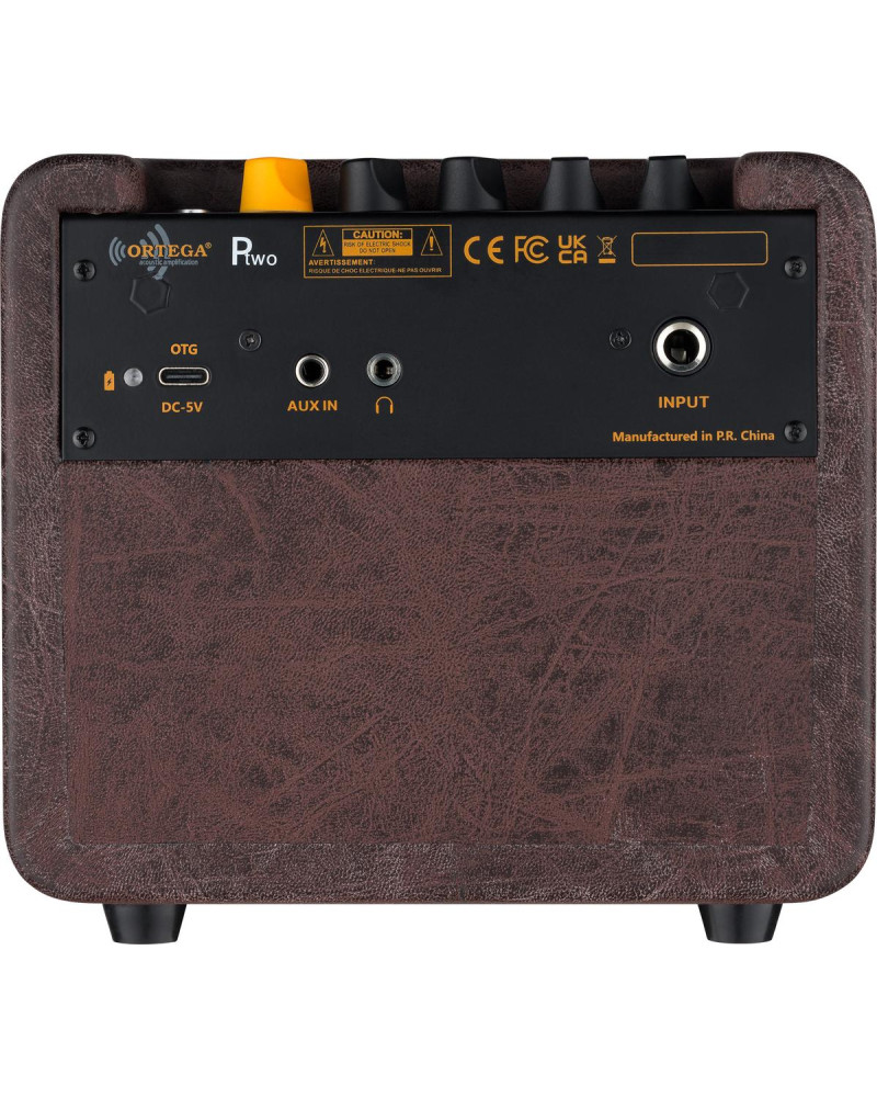 Ortega PTWO Amplification Series Portable Bluetooth Acoustic Amp/Speaker with Effects - 12-Watt