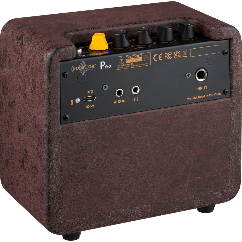 Ortega PTWO Amplification Series Portable Bluetooth Acoustic Amp/Speaker with Effects - 12-Watt