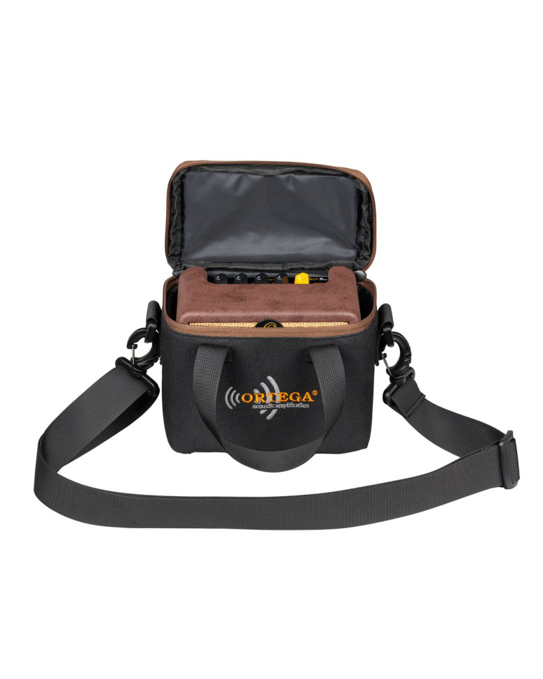 Ortega PTWO-BU Amplification Series Portable Bluetooth Acoustic Amp/Speaker with Effects - 12-Watt + Gig Bag