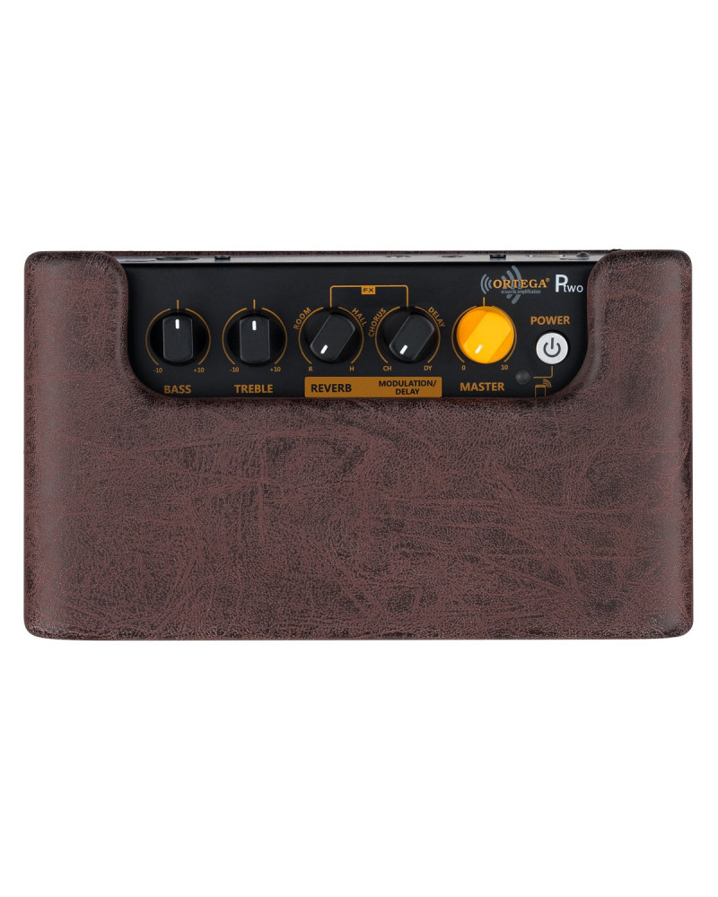 Ortega PTWO-BU Amplification Series Portable Bluetooth Acoustic Amp/Speaker with Effects - 12-Watt + Gig Bag