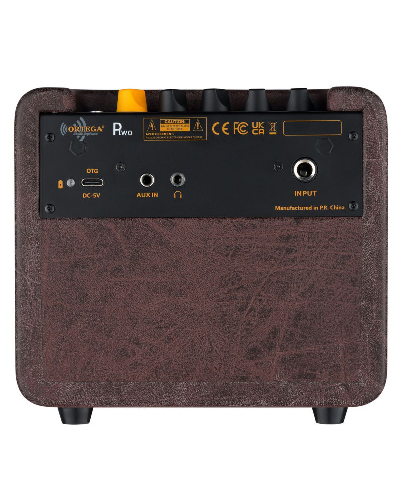 Ortega PTWO-BU Amplification Series Portable Bluetooth Acoustic Amp/Speaker with Effects - 12-Watt + Gig Bag