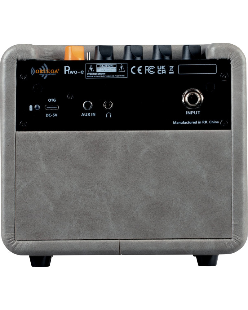 Ortega PTWO-E Amplification Series Bluetooth Pocket Electric Guitar Amplifier with Built-In Effects - 12-Watt