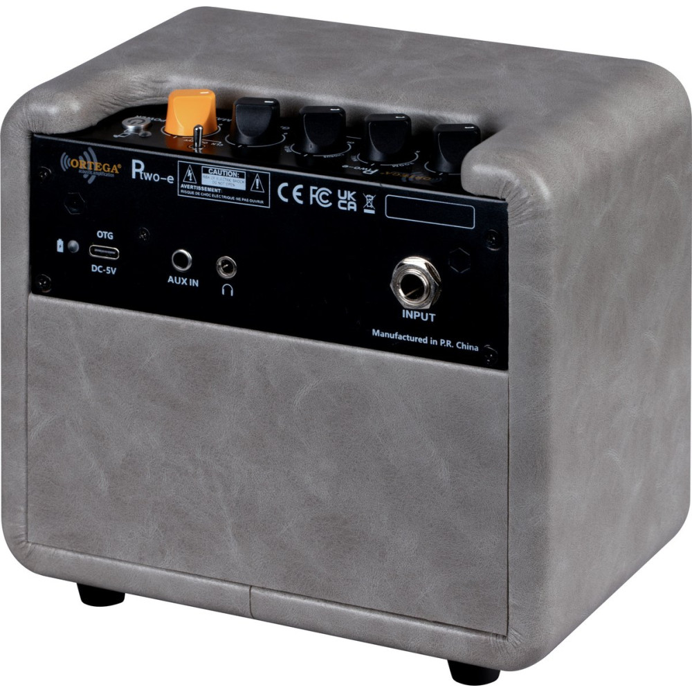 Ortega PTWO-E Amplification Series Bluetooth Pocket Electric Guitar Amplifier with Built-In Effects - 12-Watt