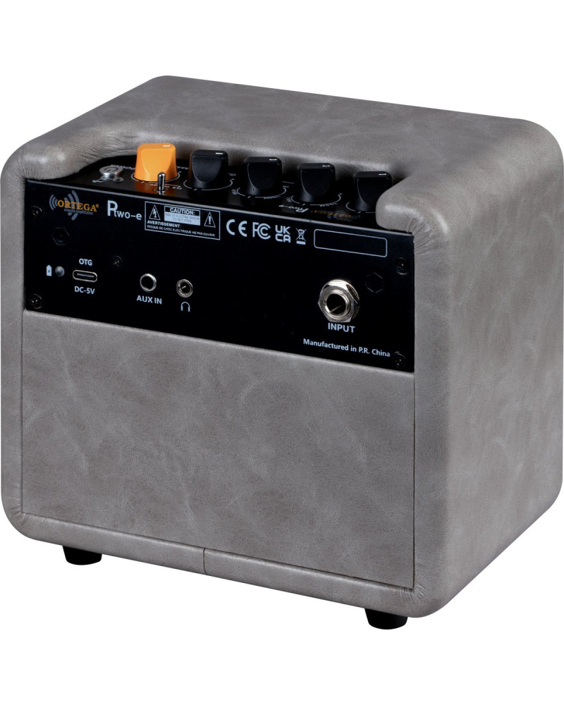 Ortega PTWO-E Amplification Series Bluetooth Pocket Electric Guitar Amplifier with Built-In Effects - 12-Watt