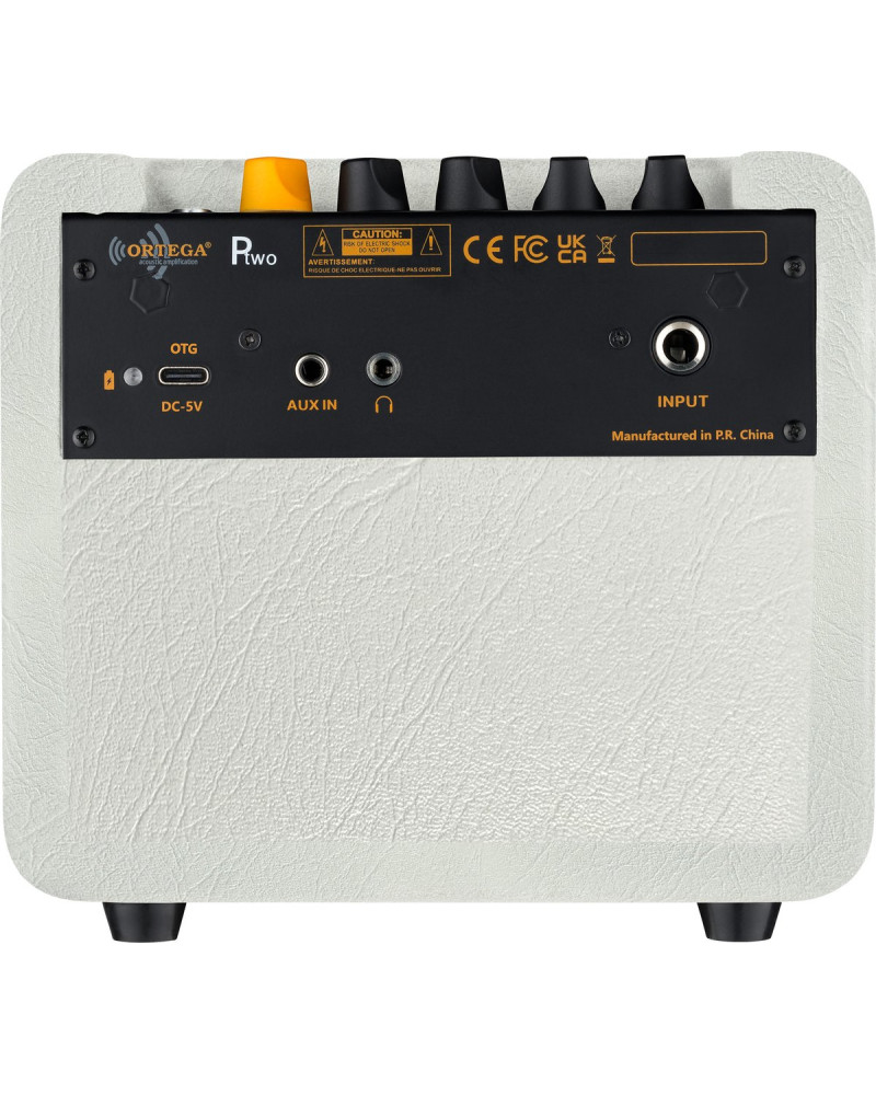 Ortega PTWO-LTD Amplification Series Portable Bluetooth Acoustic Amp/Speaker with Effects - 12-Watt