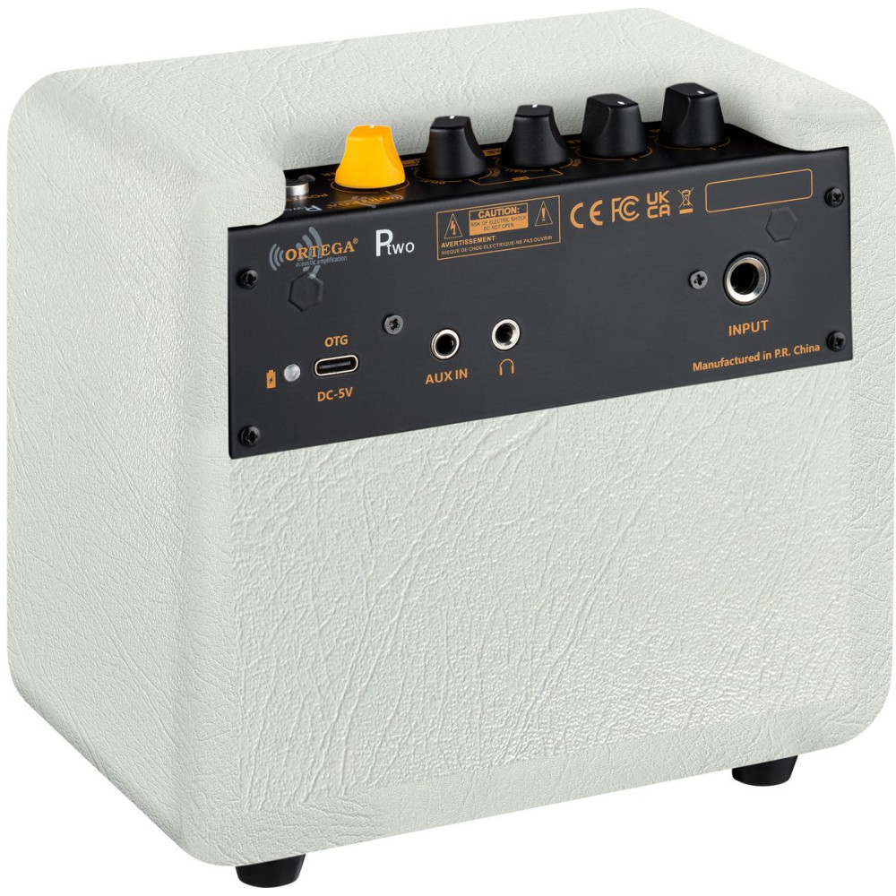 Ortega PTWO-LTD Amplification Series Portable Bluetooth Acoustic Amp/Speaker with Effects - 12-Watt