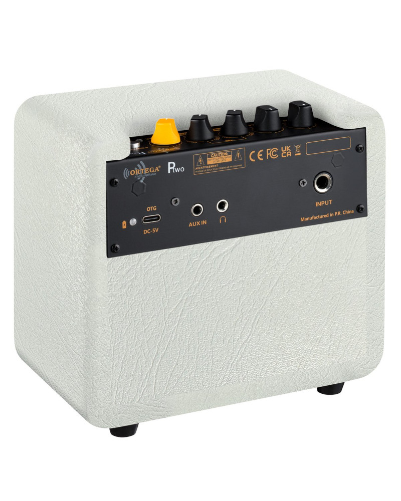 Ortega PTWO-LTD Amplification Series Portable Bluetooth Acoustic Amp/Speaker with Effects - 12-Watt