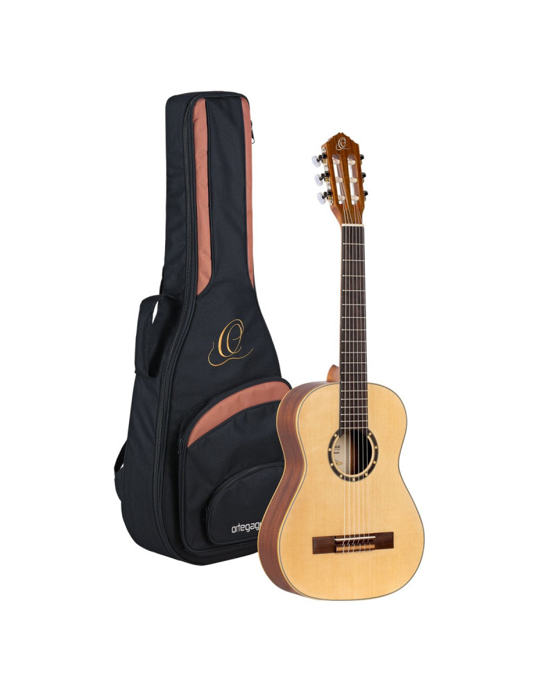 Ortega R121-1/2 Family Series 1/2 Classical Guitar 6 String - Mahogany Natural + Gigbag