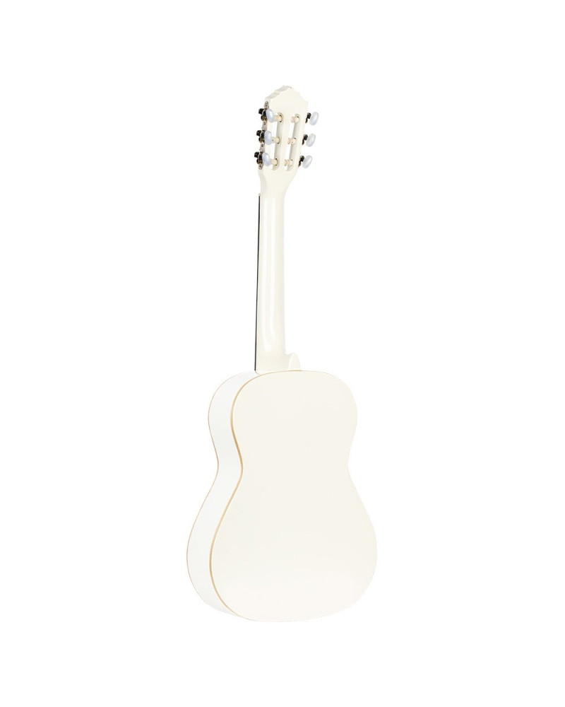 Ortega R121-1/2WH Family Series 1/2 Classical Guitar 6 String - White + Gigbag
