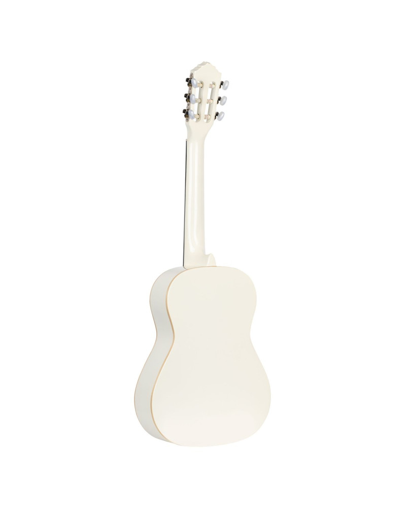 Ortega R121-1/2WH Family Series 1/2 Classical Guitar 6 String - White + Gigbag
