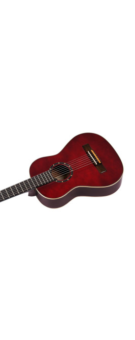 Ortega R121-1/2WR Family Series 1/2 Classical Guitar 6 String - Wine Red + Gigbag
