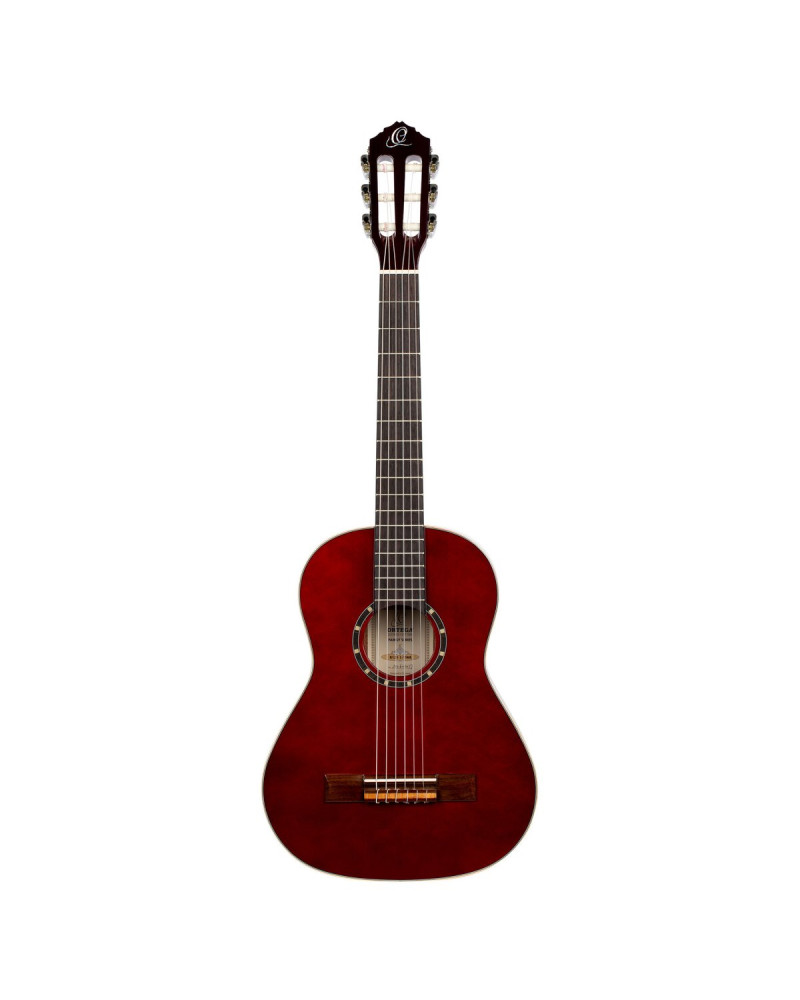 Ortega R121-1/2WR Family Series 1/2 Classical Guitar 6 String - Wine Red + Gigbag