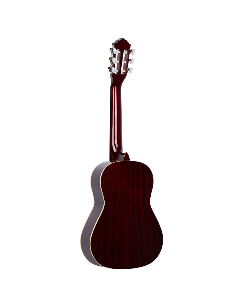 Ortega R121-1/2WR Family Series 1/2 Classical Guitar 6 String - Wine Red + Gigbag
