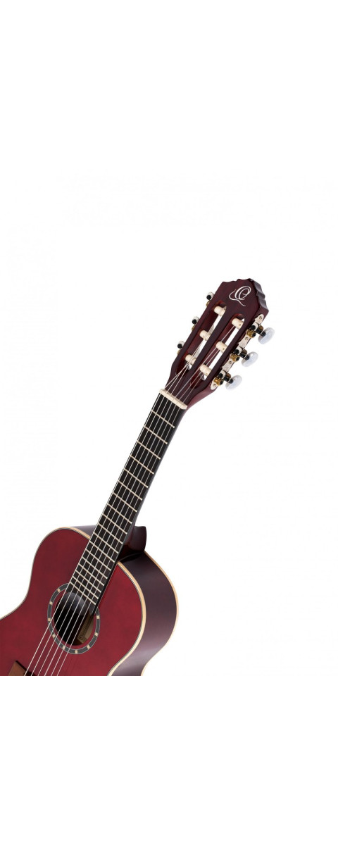 Ortega R121-1/2WR Family Series 1/2 Classical Guitar 6 String - Wine Red + Gigbag