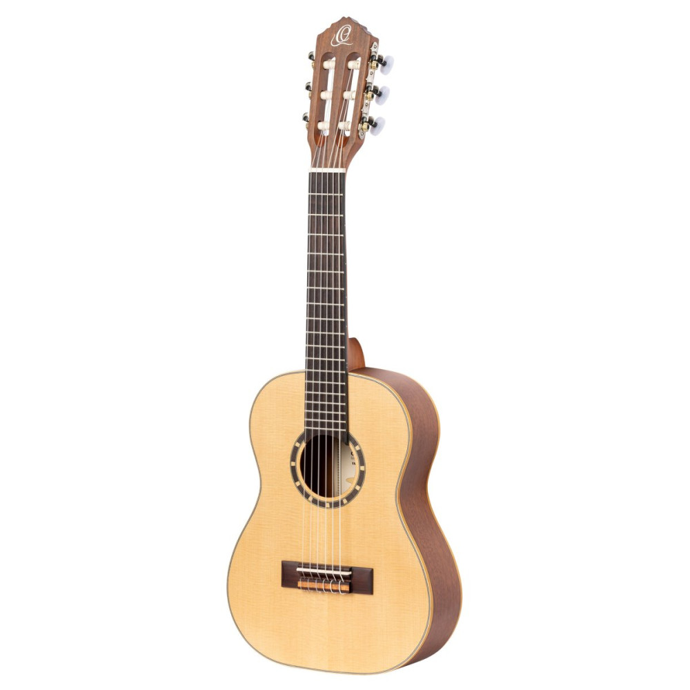 Ortega R121-1/4-L Family Series 1/4 Classical Guitar 6 String Lefty - Mahogany Natural + Gigbag