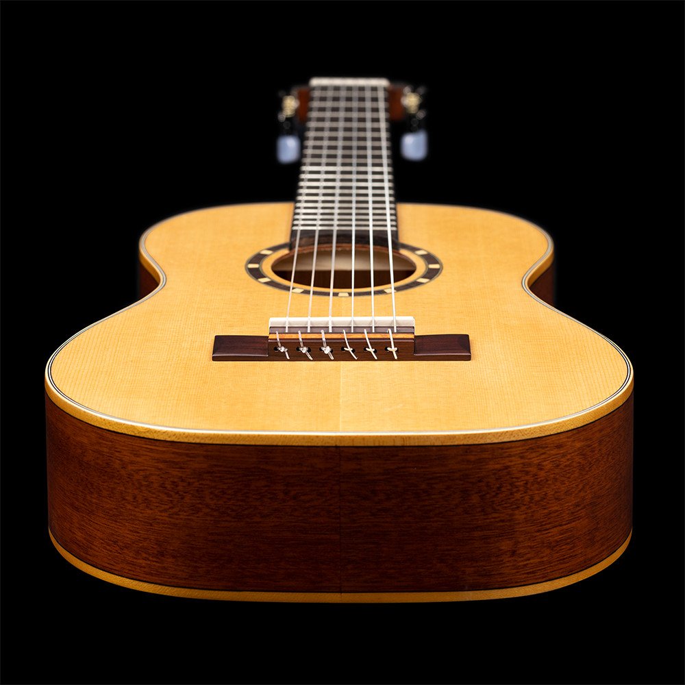 Ortega R121-1/4-L Family Series 1/4 Classical Guitar 6 String Lefty - Mahogany Natural + Gigbag