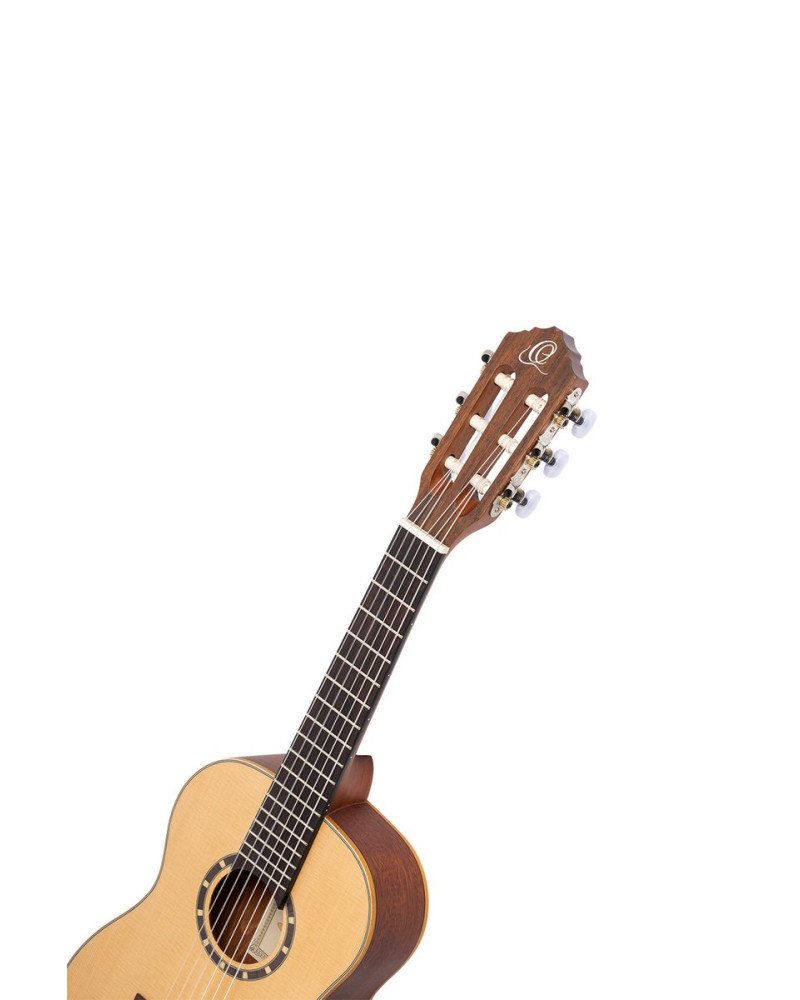 Ortega R121-1/4-L Family Series 1/4 Classical Guitar 6 String Lefty - Mahogany Natural + Gigbag