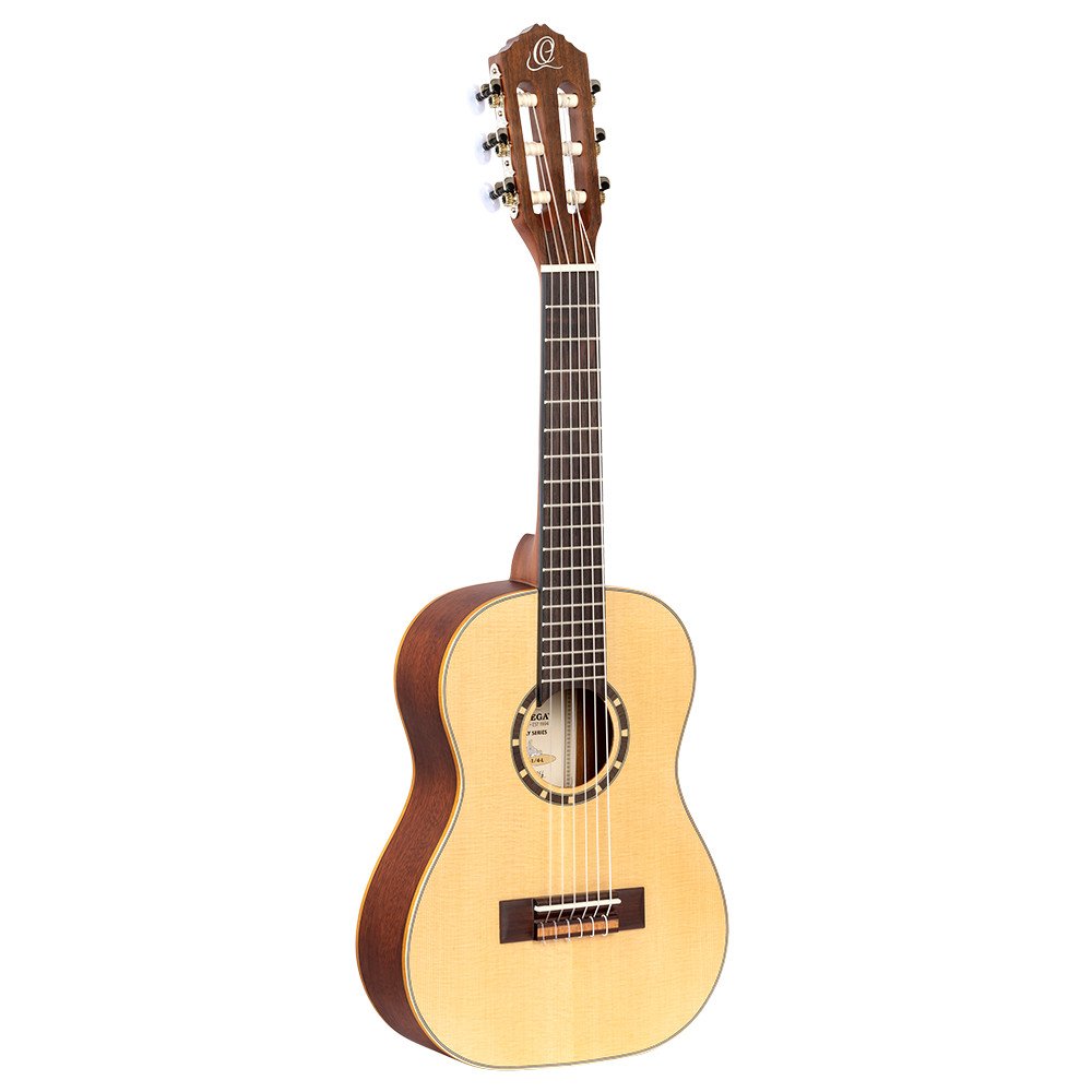 Ortega R121-1/4-L Family Series 1/4 Classical Guitar 6 String Lefty - Mahogany Natural + Gigbag