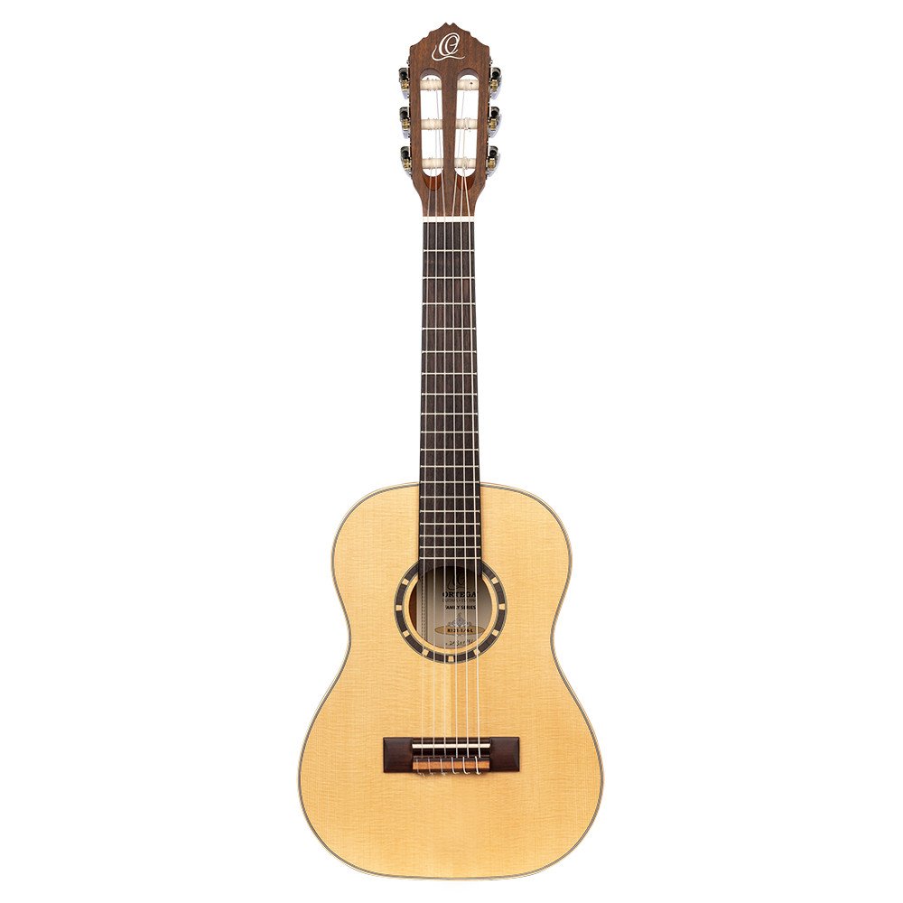 Ortega R121-1/4-L Family Series 1/4 Classical Guitar 6 String Lefty - Mahogany Natural + Gigbag