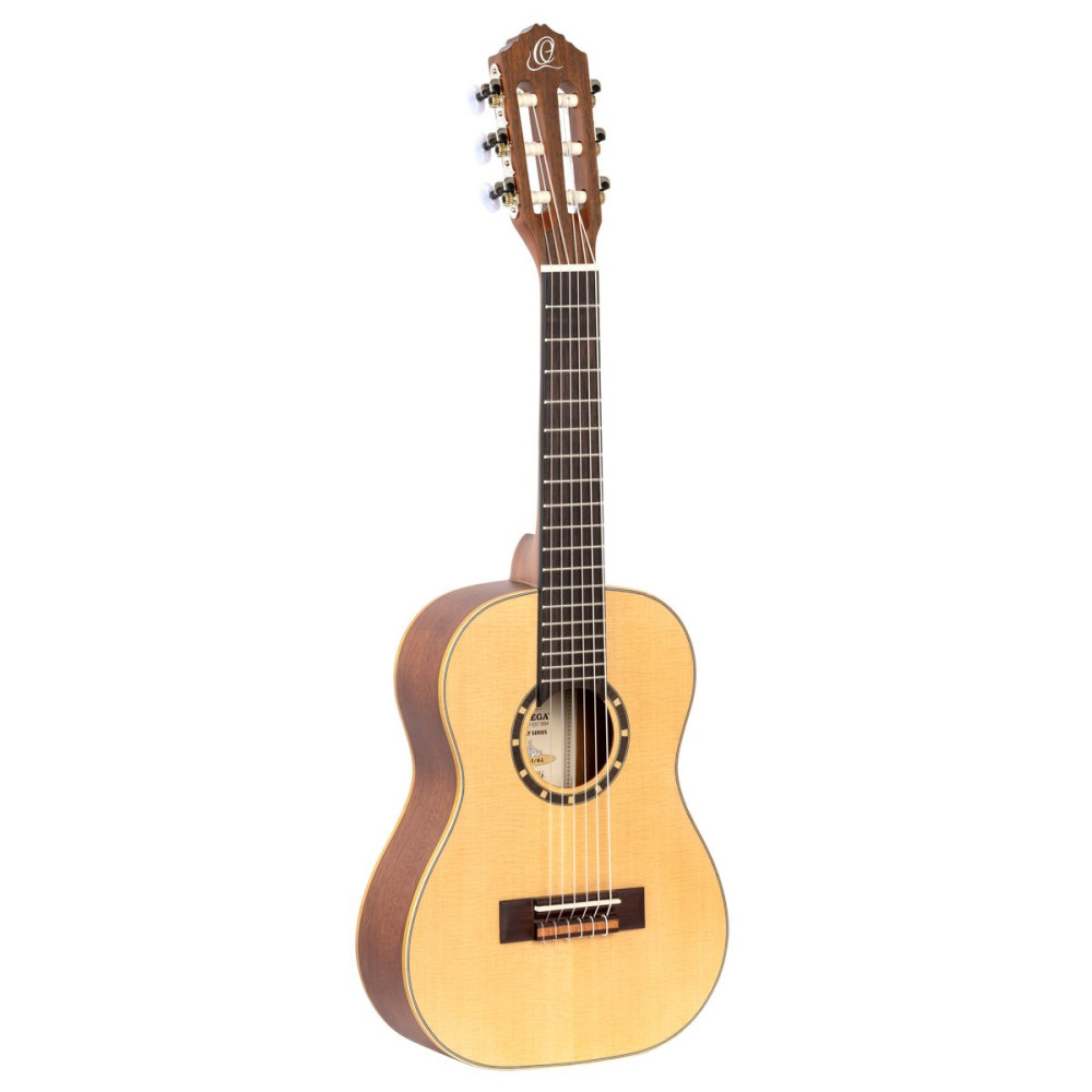Ortega R121-1/4-L Family Series 1/4 Classical Guitar 6 String Lefty - Mahogany Natural + Gigbag