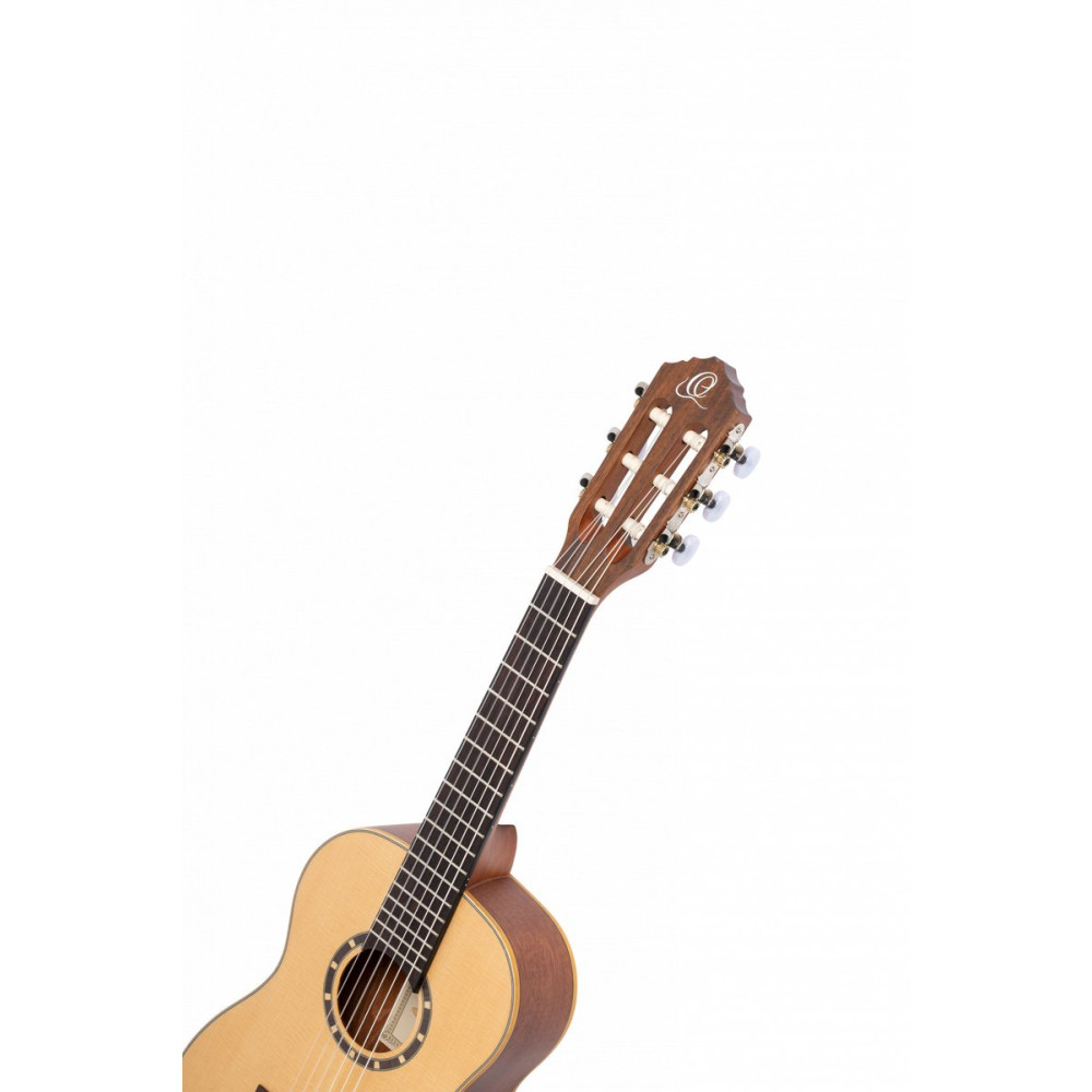 Ortega R121-1/4-L Family Series 1/4 Classical Guitar 6 String Lefty - Mahogany Natural + Gigbag