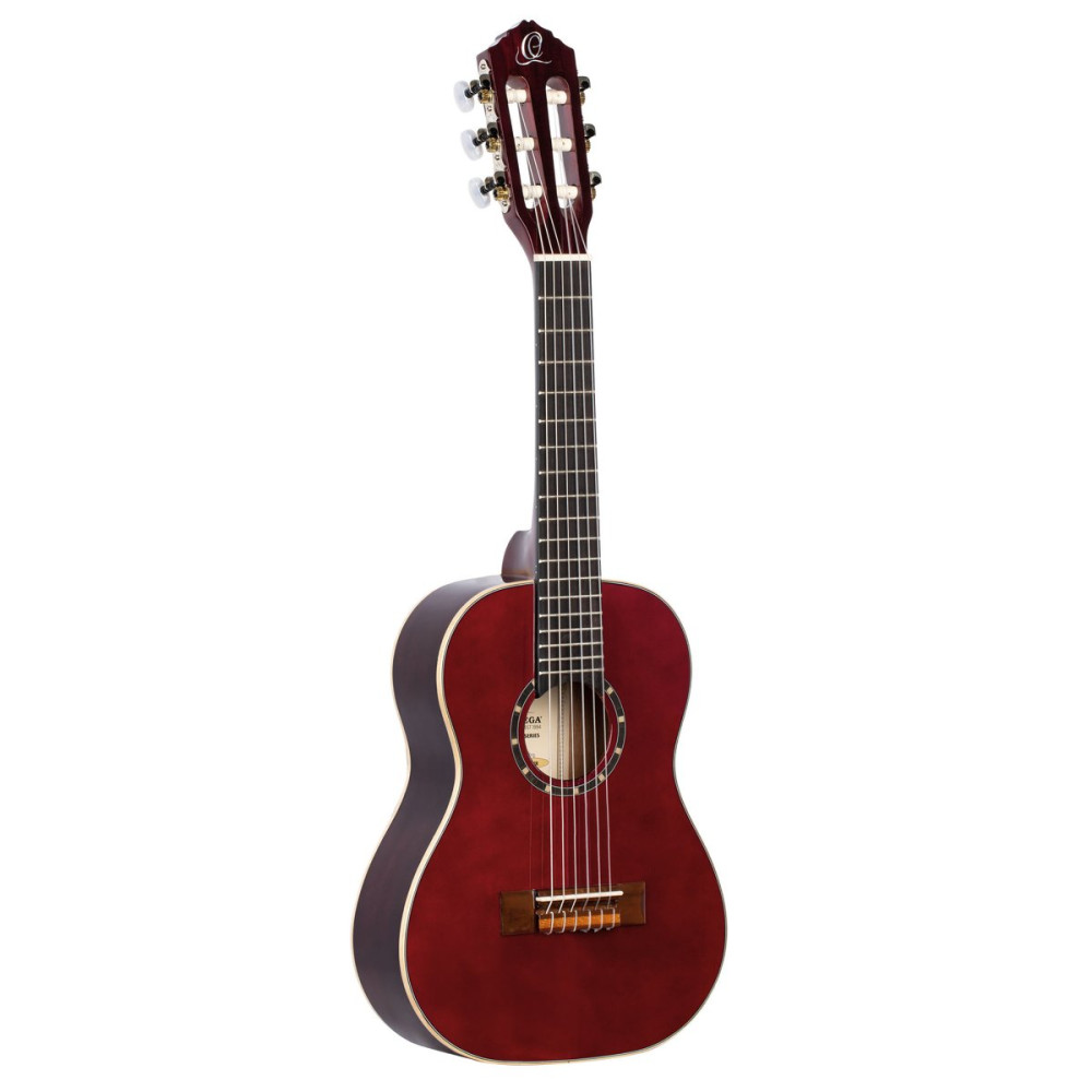 Ortega R121-1/4WR Family Series 1/4 Classical Guitar 6 String - Wine Red + Gigbag