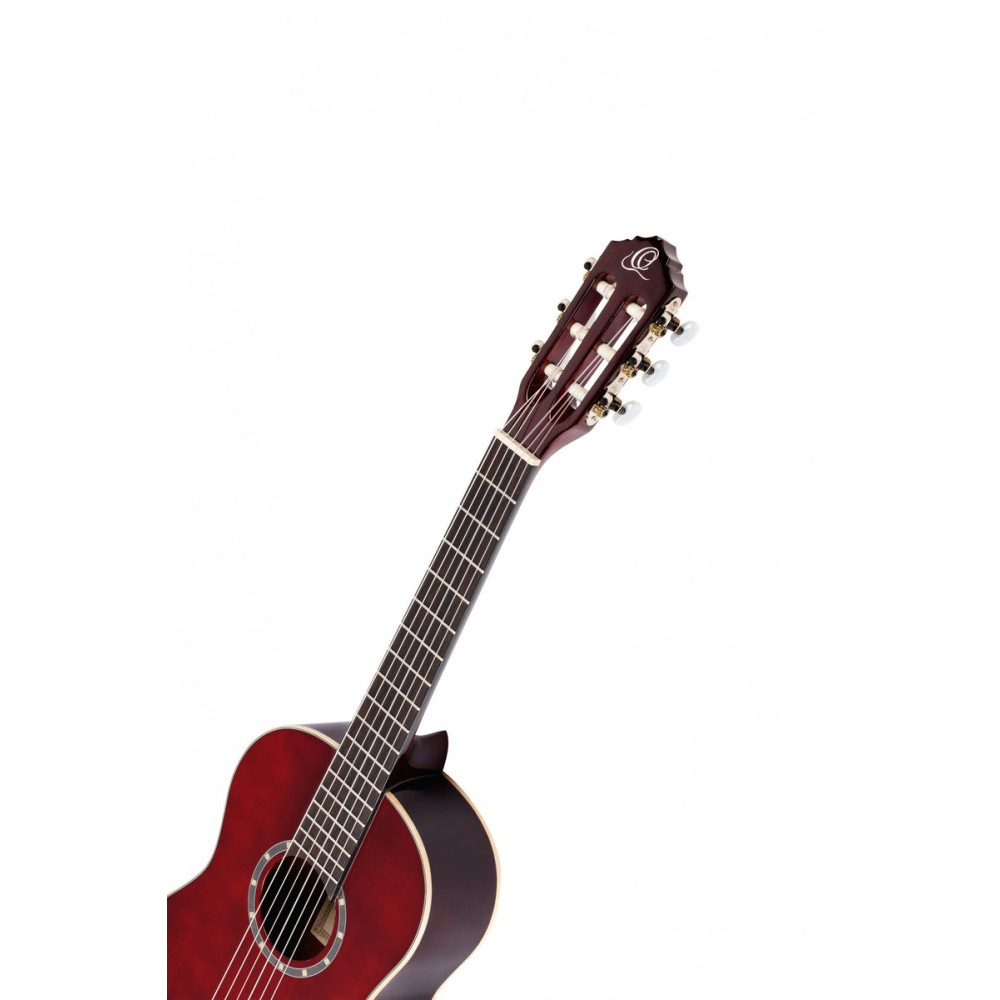 Ortega R121-1/4WR Family Series 1/4 Classical Guitar 6 String - Wine Red + Gigbag
