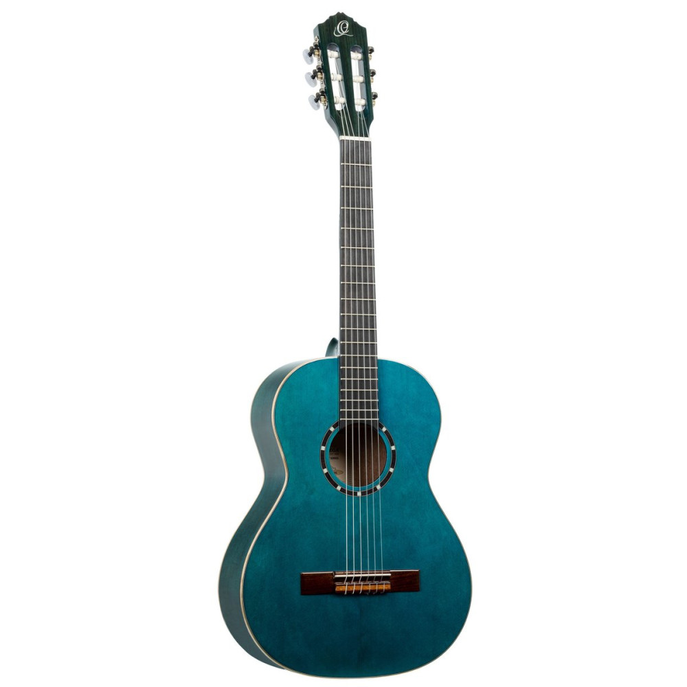Ortega R121-3/4OC Family Series 3/4 Classical Guitar 6 String - Ocean Blue + Gigbag