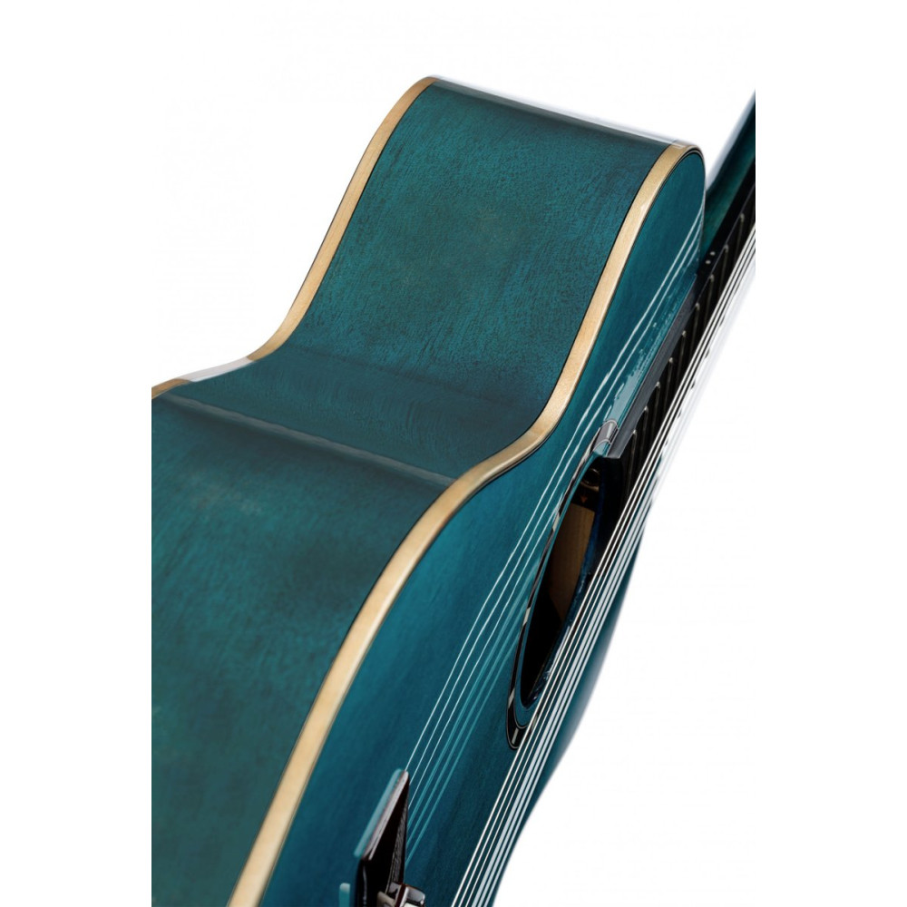 Ortega R121-3/4OC Family Series 3/4 Classical Guitar 6 String - Ocean Blue + Gigbag