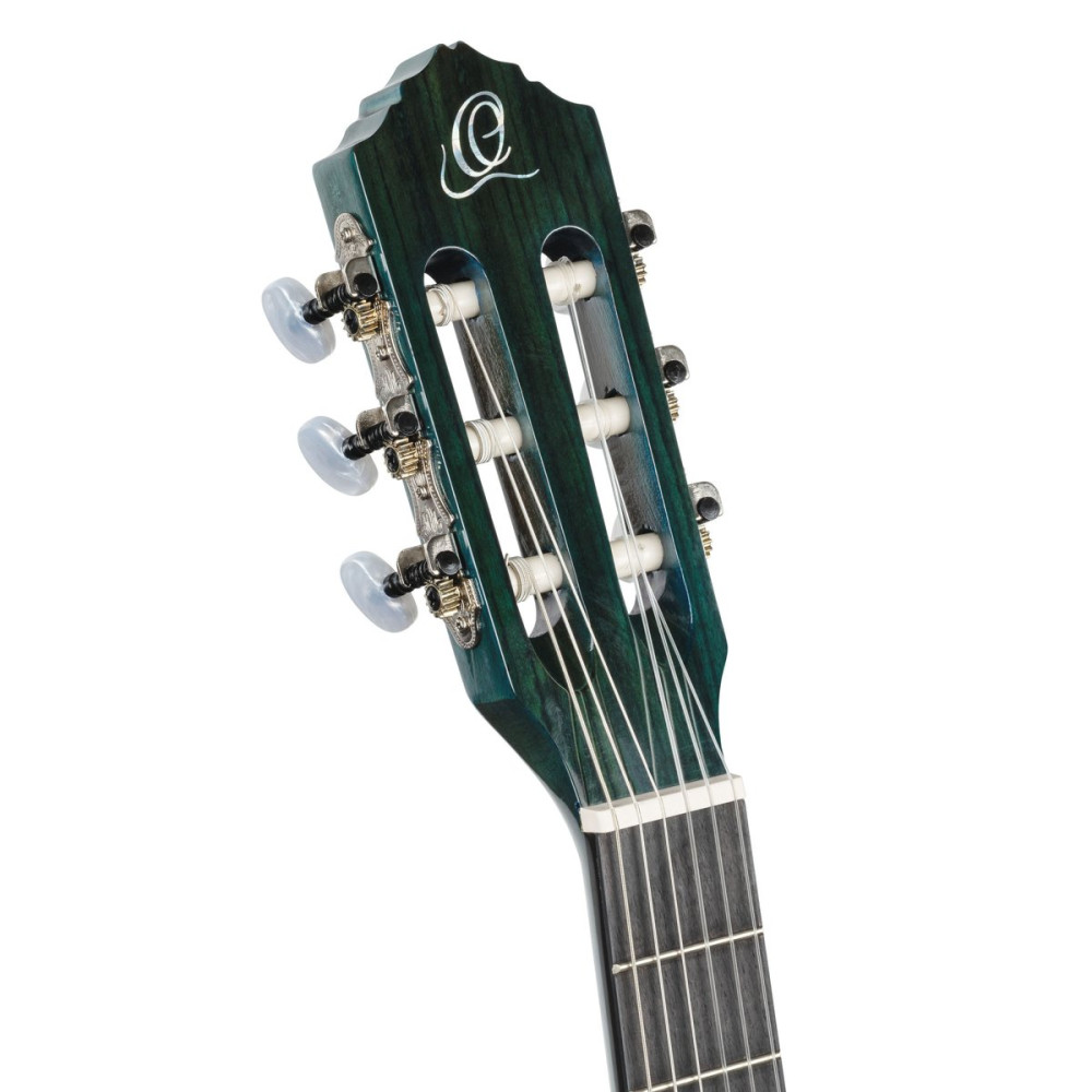 Ortega R121-3/4OC Family Series 3/4 Classical Guitar 6 String - Ocean Blue + Gigbag