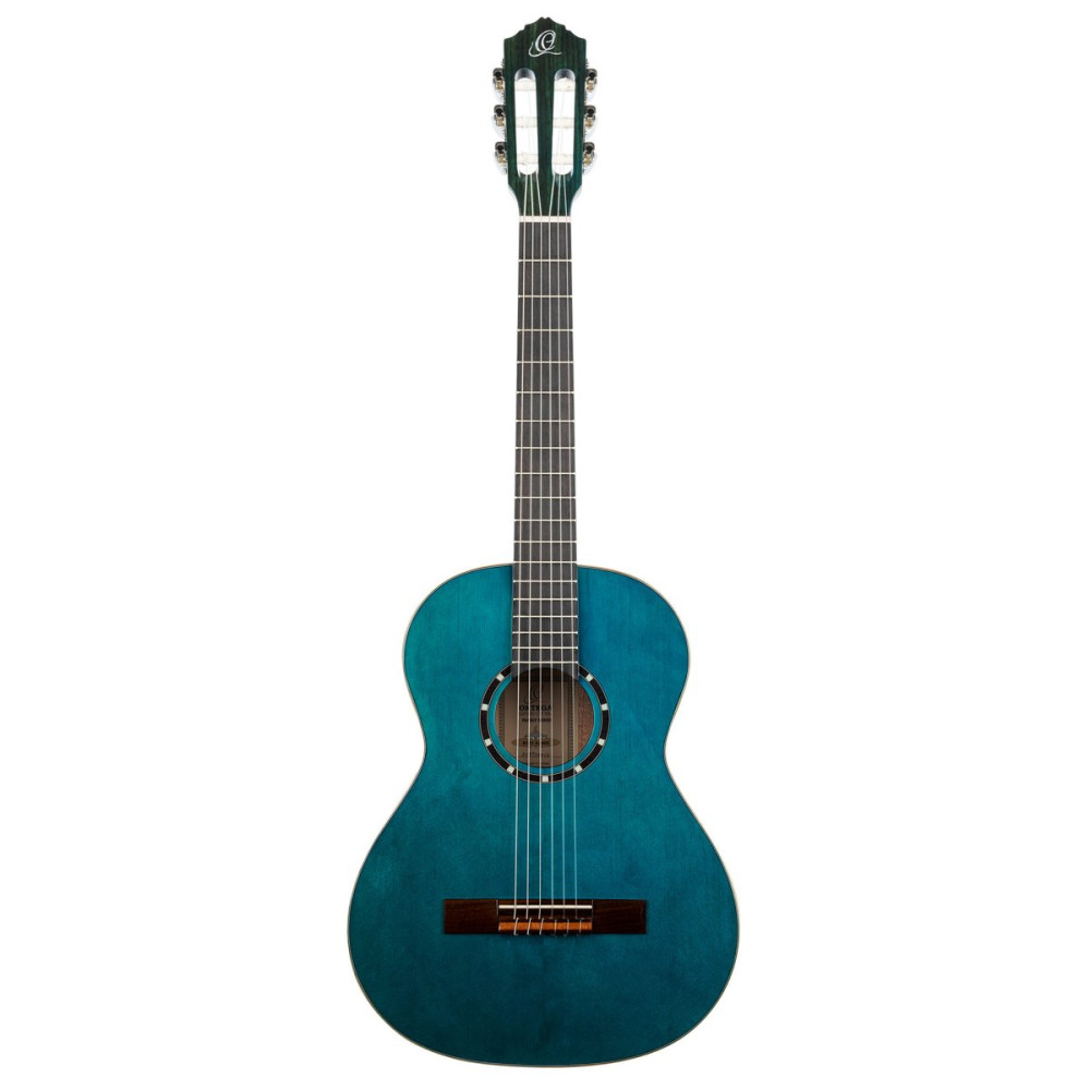 Ortega R121-3/4OC Family Series 3/4 Classical Guitar 6 String - Ocean Blue + Gigbag