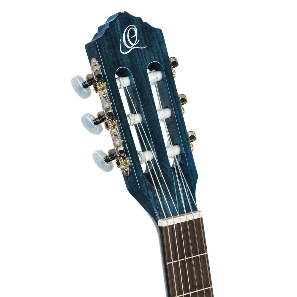 Ortega R121-3/4OC Family Series 3/4 Classical Guitar 6 String - Ocean Blue + Gigbag
