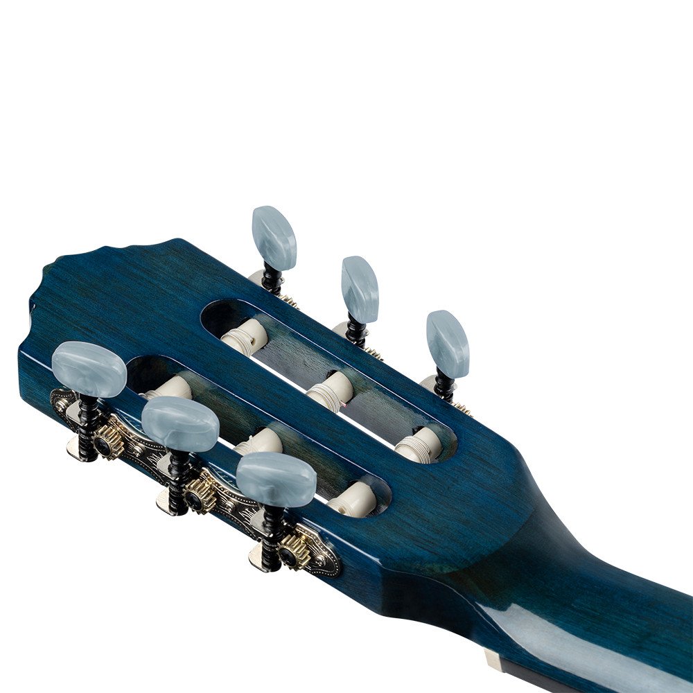 Ortega R121-3/4OC Family Series 3/4 Classical Guitar 6 String - Ocean Blue + Gigbag