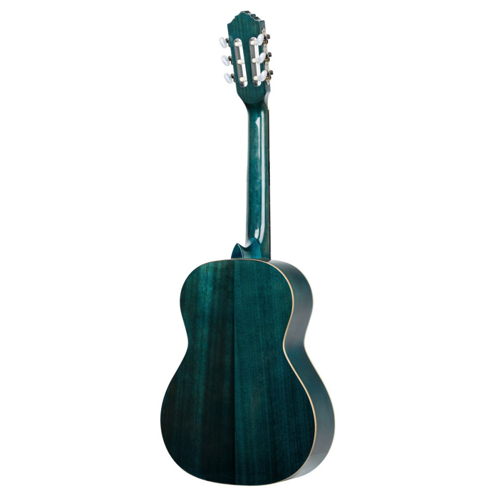 Ortega R121-3/4OC Family Series 3/4 Classical Guitar 6 String - Ocean Blue + Gigbag