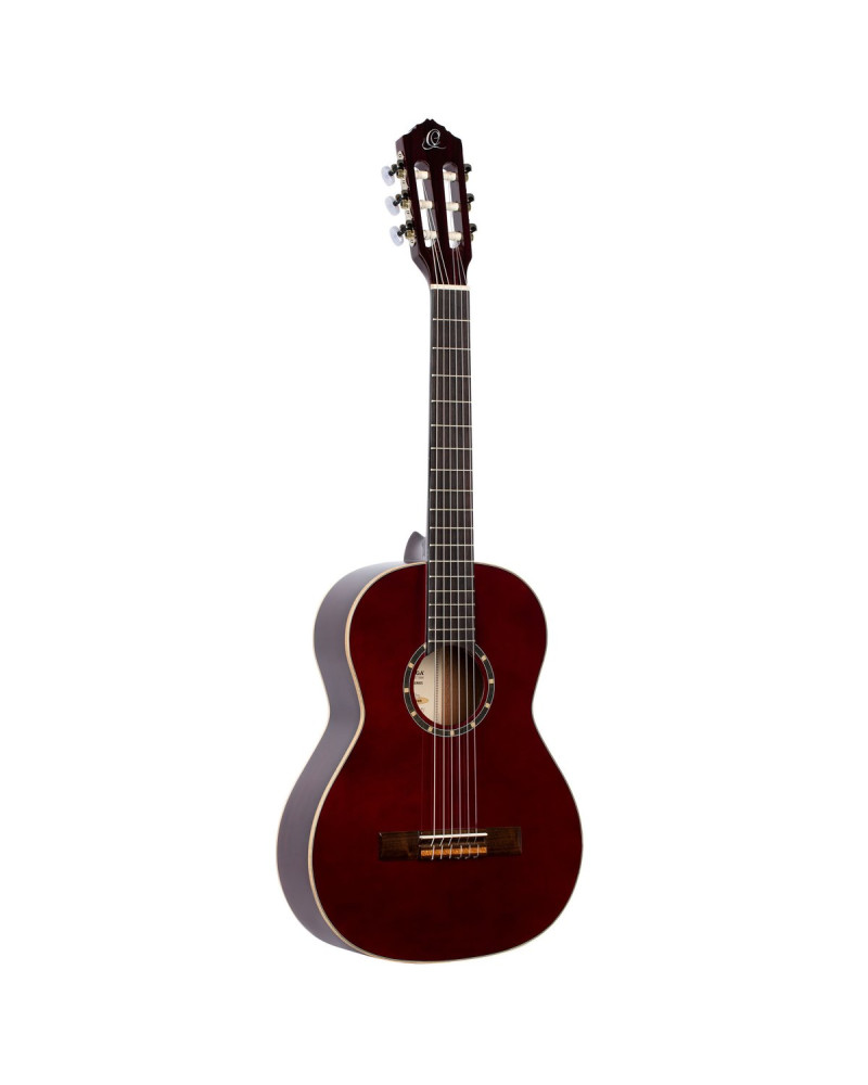 Ortega R121-3/4WR Family Series 3/4 Classical Guitar 6 String - Wine Red + Gigbag