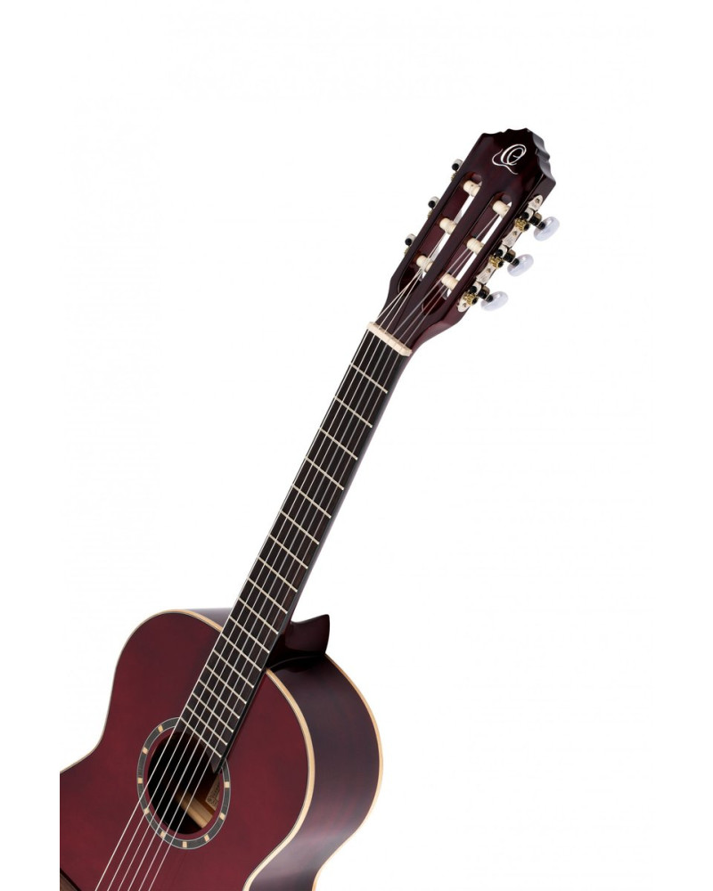 Ortega R121-3/4WR Family Series 3/4 Classical Guitar 6 String - Wine Red + Gigbag