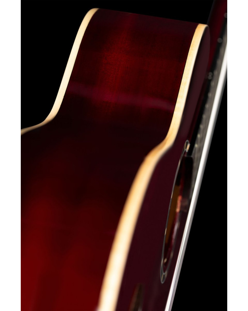 Ortega R121-3/4WR Family Series 3/4 Classical Guitar 6 String - Wine Red + Gigbag