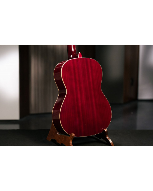 Ortega R121-3/4WR Family Series 3/4 Classical Guitar 6 String - Wine Red + Gigbag