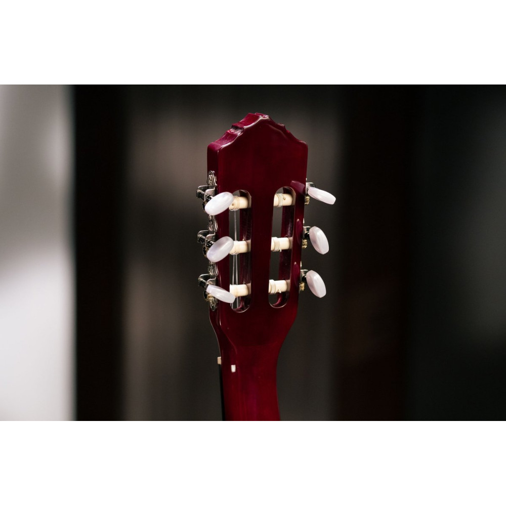 Ortega R121-7/8WR Classical Guitar Family Series 7/8 - Wine red + Bag