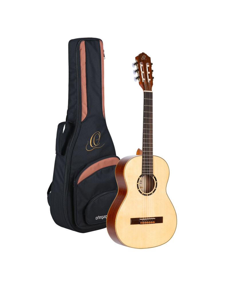 Ortega R121G-3/4 Family Series 3/4 Classical Guitar 6 String - Mahogany Gloss Natural + Gigbag