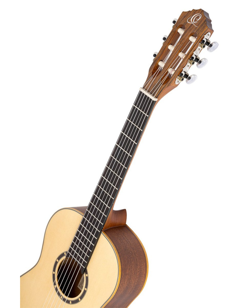 Ortega R121L-1/2 Family Series 1/2 Classical Guitar 6 String Lefty - Mahogany Natural + Gigbag