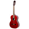 Ortega R121LWR Family Series 4/4 Classical Guitar 6 String Lefty - Wine Red + Gigbag