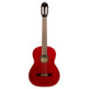 Ortega R121LWR Family Series 4/4 Classical Guitar 6 String Lefty - Wine Red + Gigbag