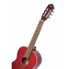 Ortega R121LWR Family Series 4/4 Classical Guitar 6 String Lefty - Wine Red + Gigbag